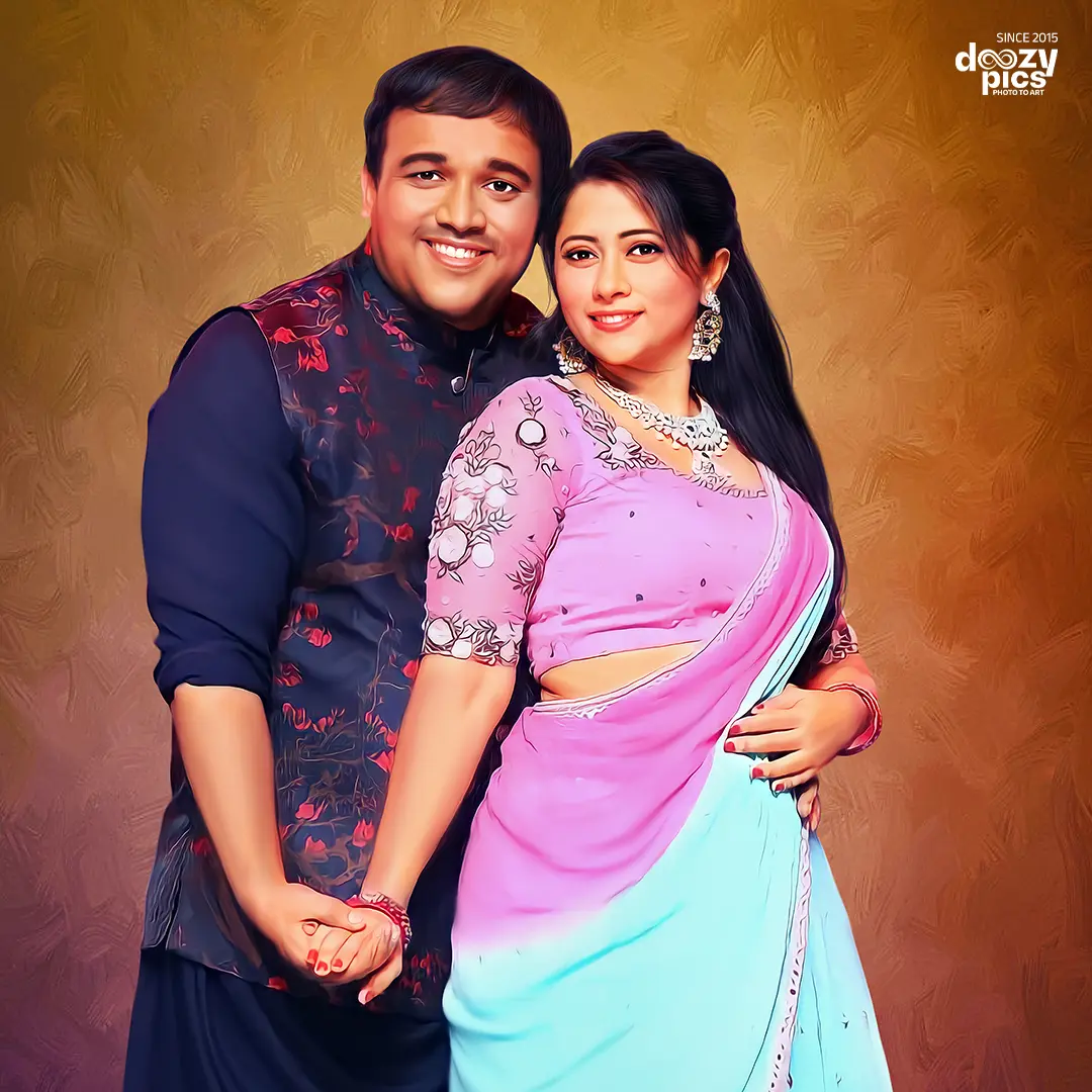 The Perfect New Year Gift – Digital Oil Painting Family Photos